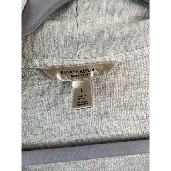 Banana Republic Grey Open Front Cardigan w/Pockets Size Large - Picture 2 of 4